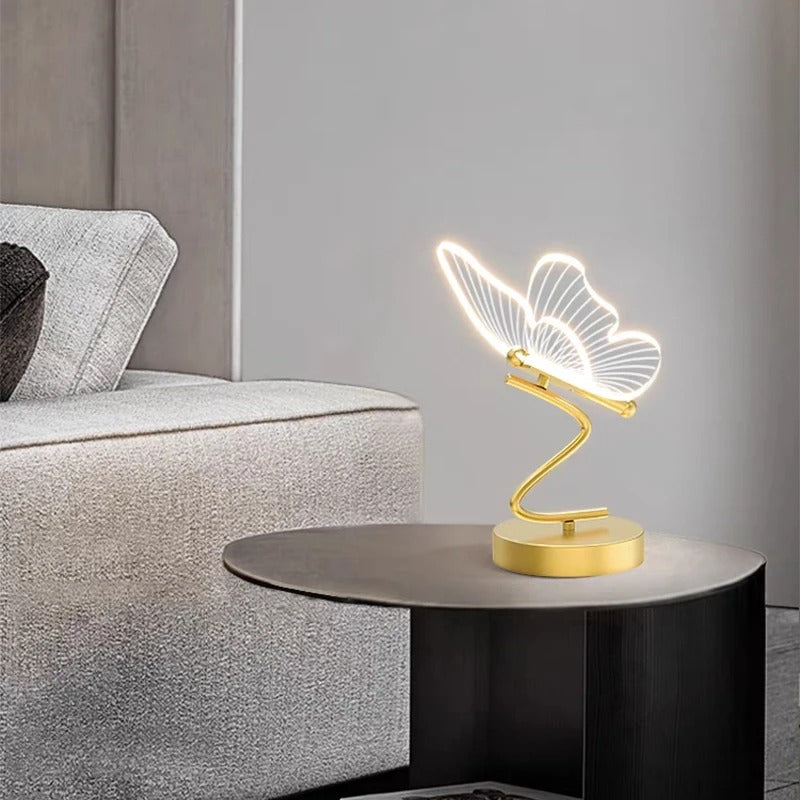 MariposaLuz - Lámpara de Mesa Elegante y Sofisticada