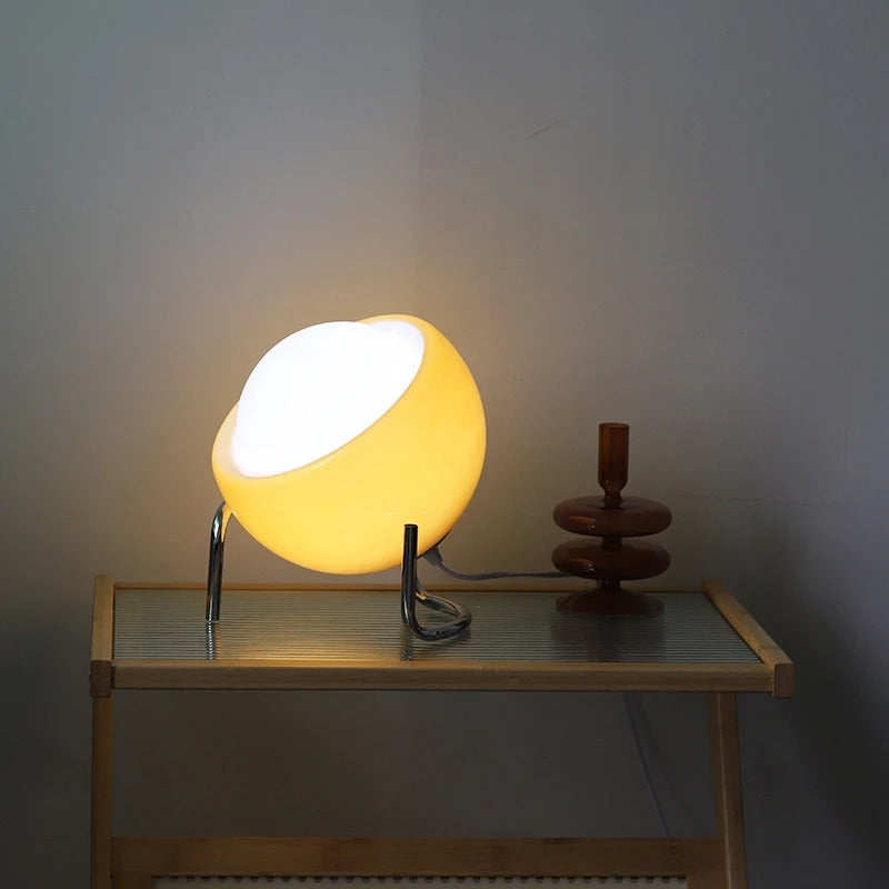 OrbeLuz - Lámpara de Mesa de Vidrio con Diseño Creativo