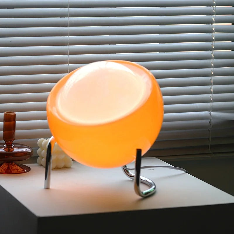OrbeLuz - Lámpara de Mesa de Vidrio con Diseño Creativo