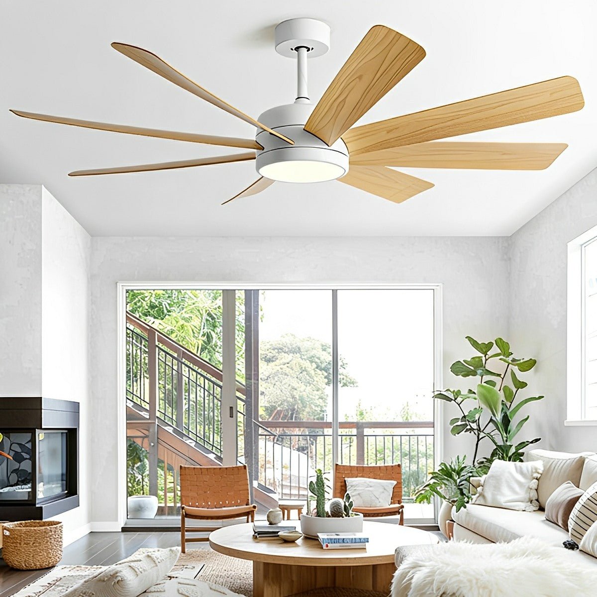 Ventilador de techo con luz Cardela – vista principal