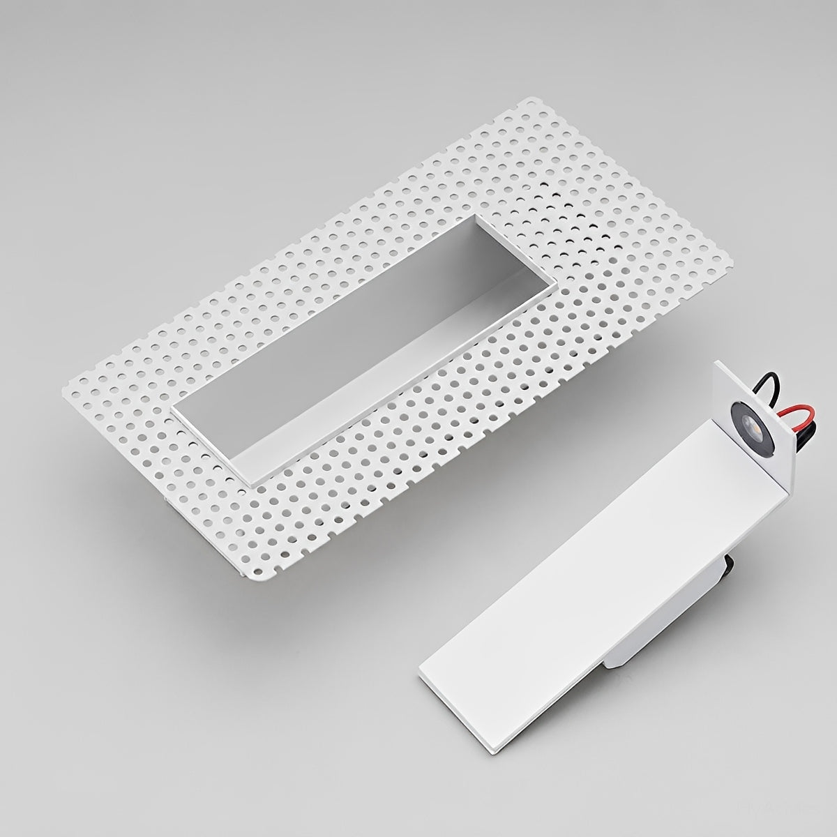 Aplique LED empotrable para escaleras Alpaso en una escalera de casa – imagen 14