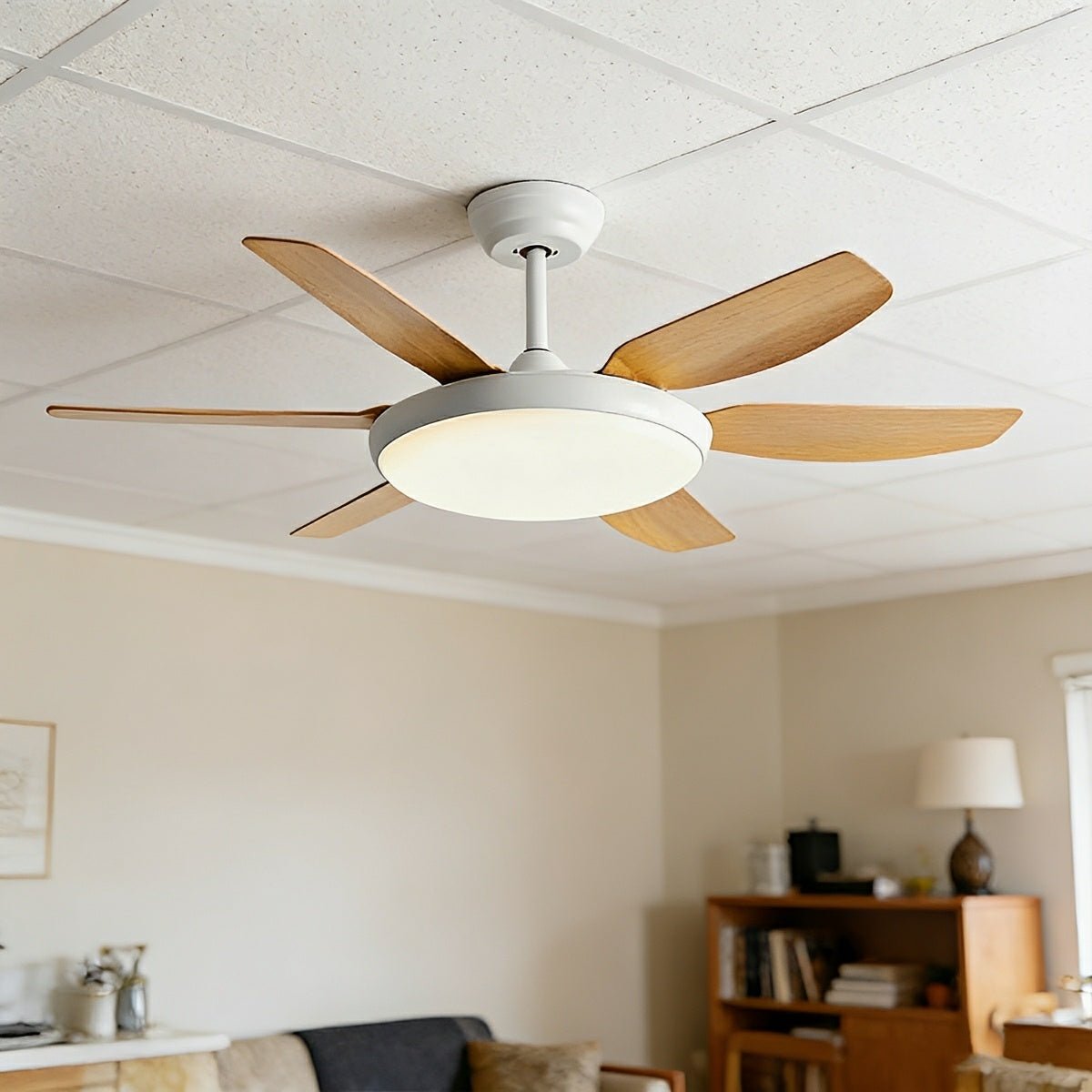 Ventilador de techo con luz Nevisca – vista principal