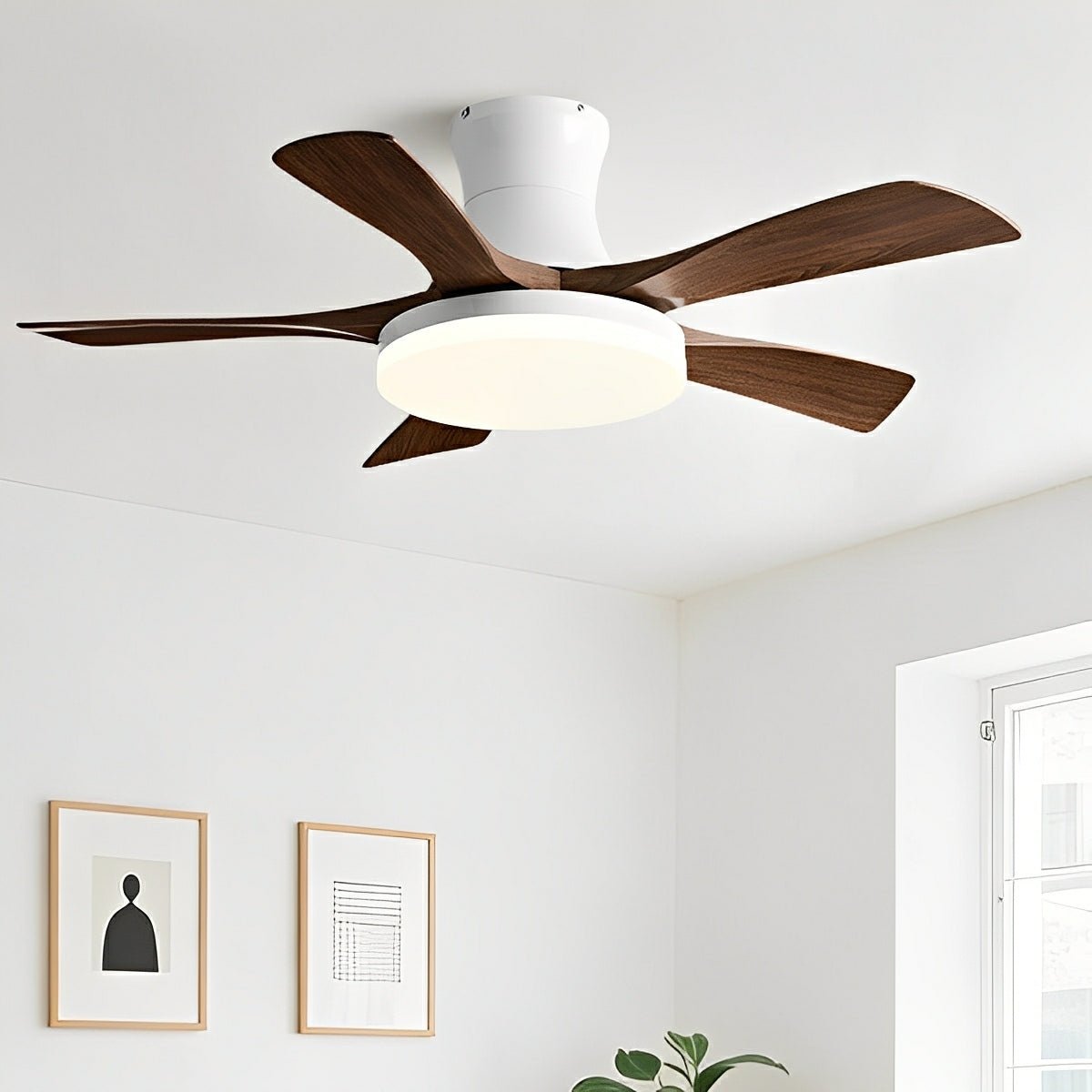 Ventilador de techo con luz Halvena – vista principal