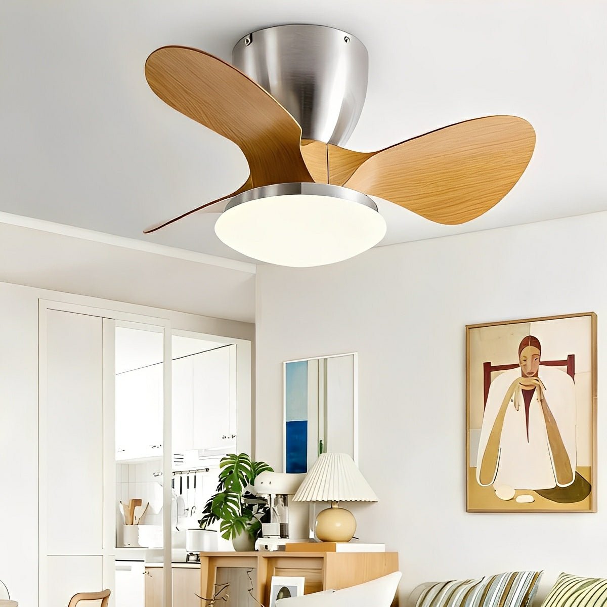 Ventilador de techo con luz Gotela – vista principal