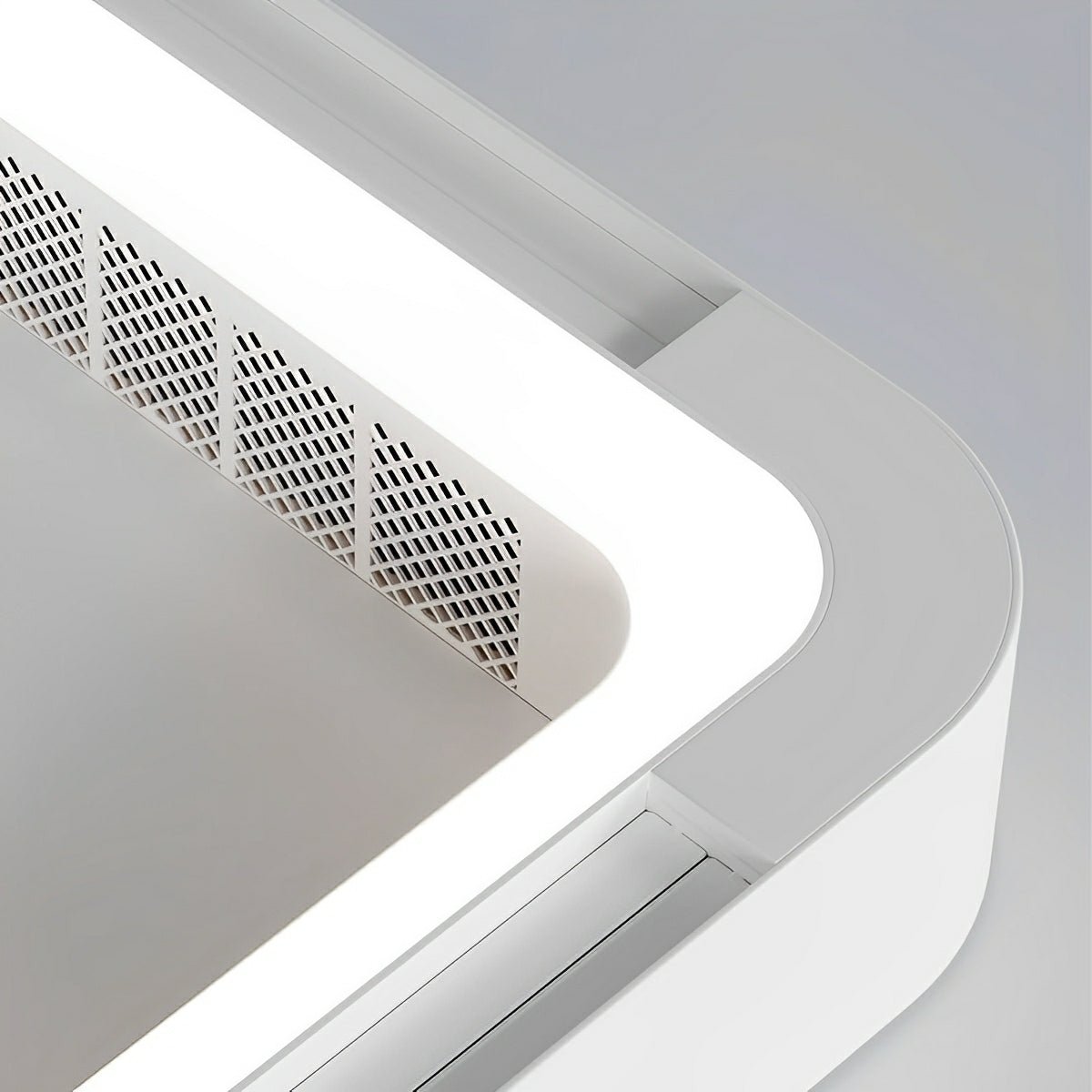 Ventilador de techo sin aspas Lenara en un salón minimalista – imagen 7