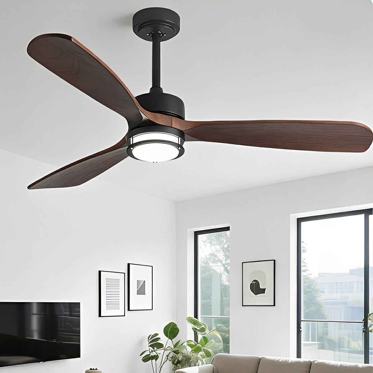 Ventilador de techo con luz Tejora – vista principal