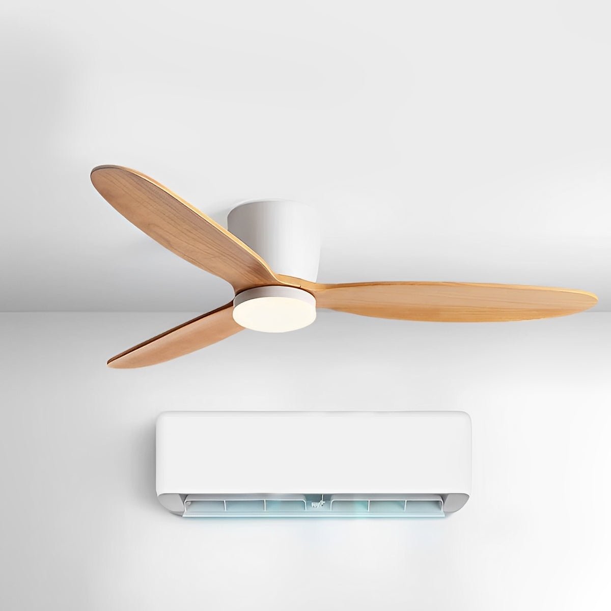 Ventilador de techo con luz Escandia en un salón de estilo nórdico – imagen 13