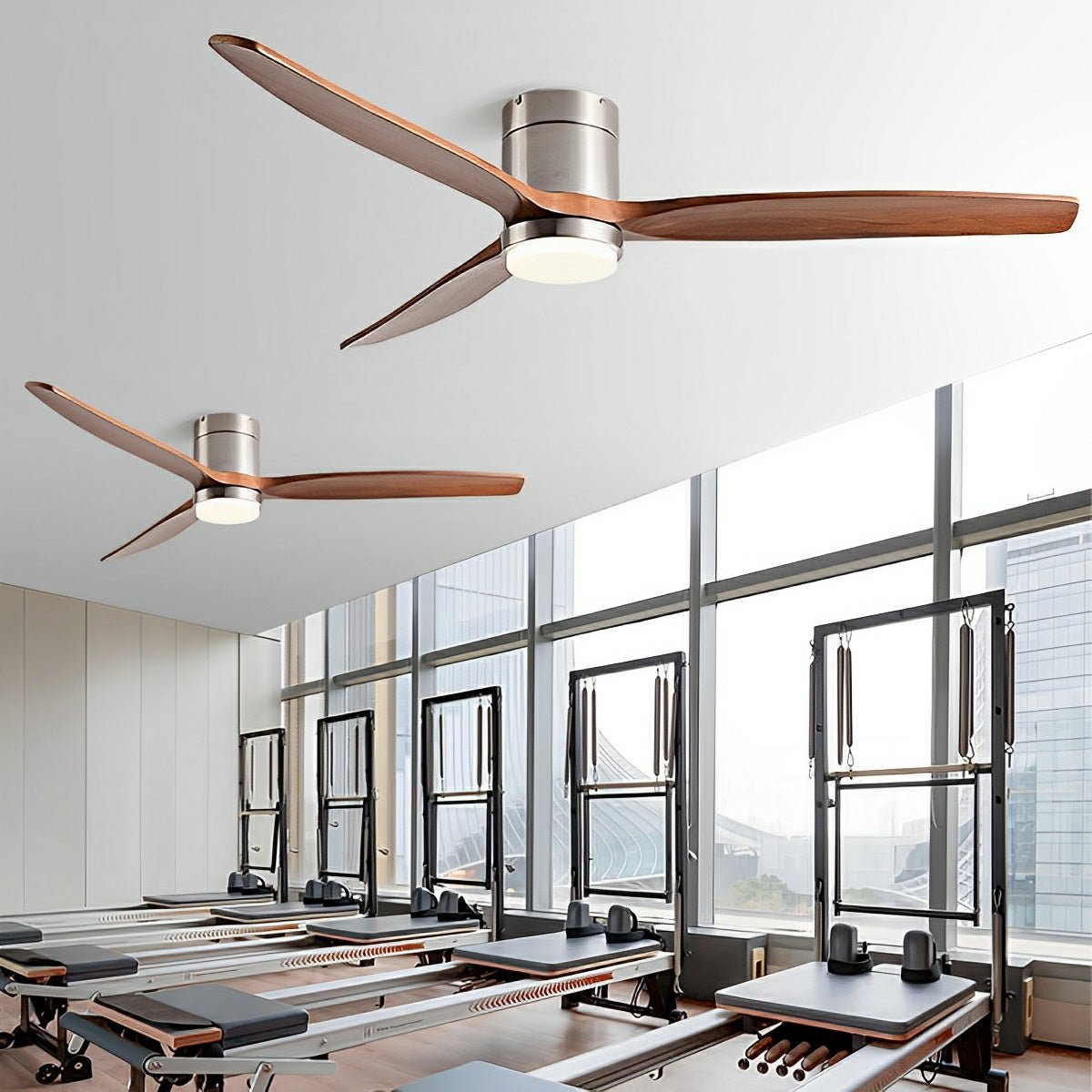 Ventilador de techo con luz Robledo en un salón nórdico – imagen 5