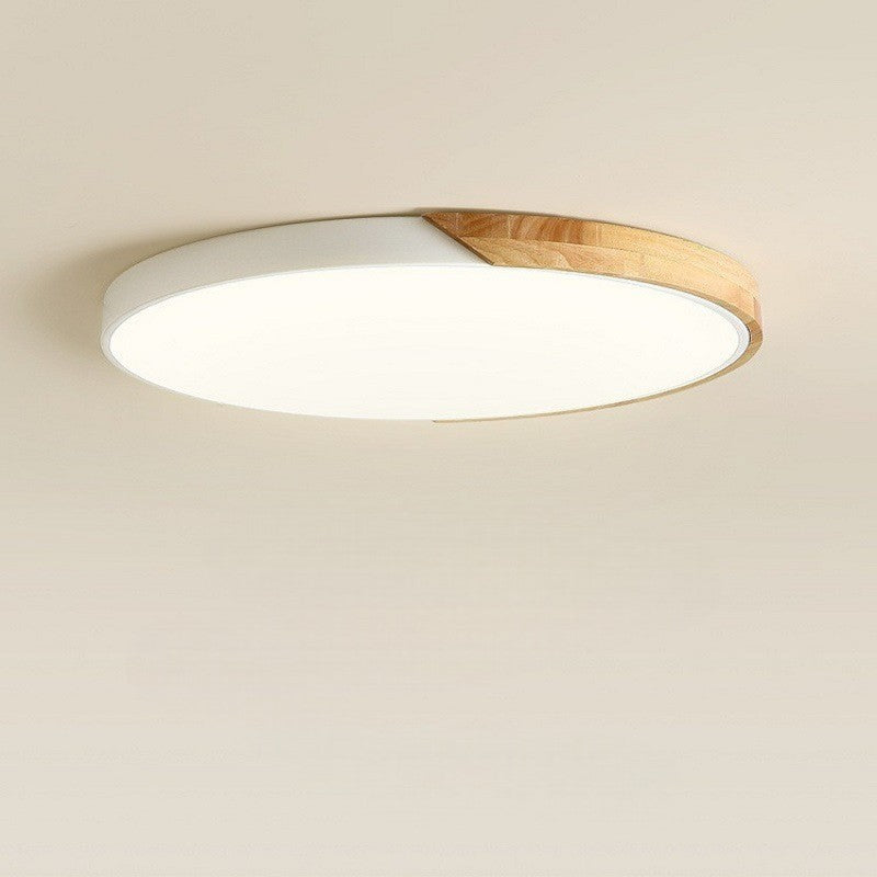 Lámpara de techo nórdica de madera Tilena – blanco
