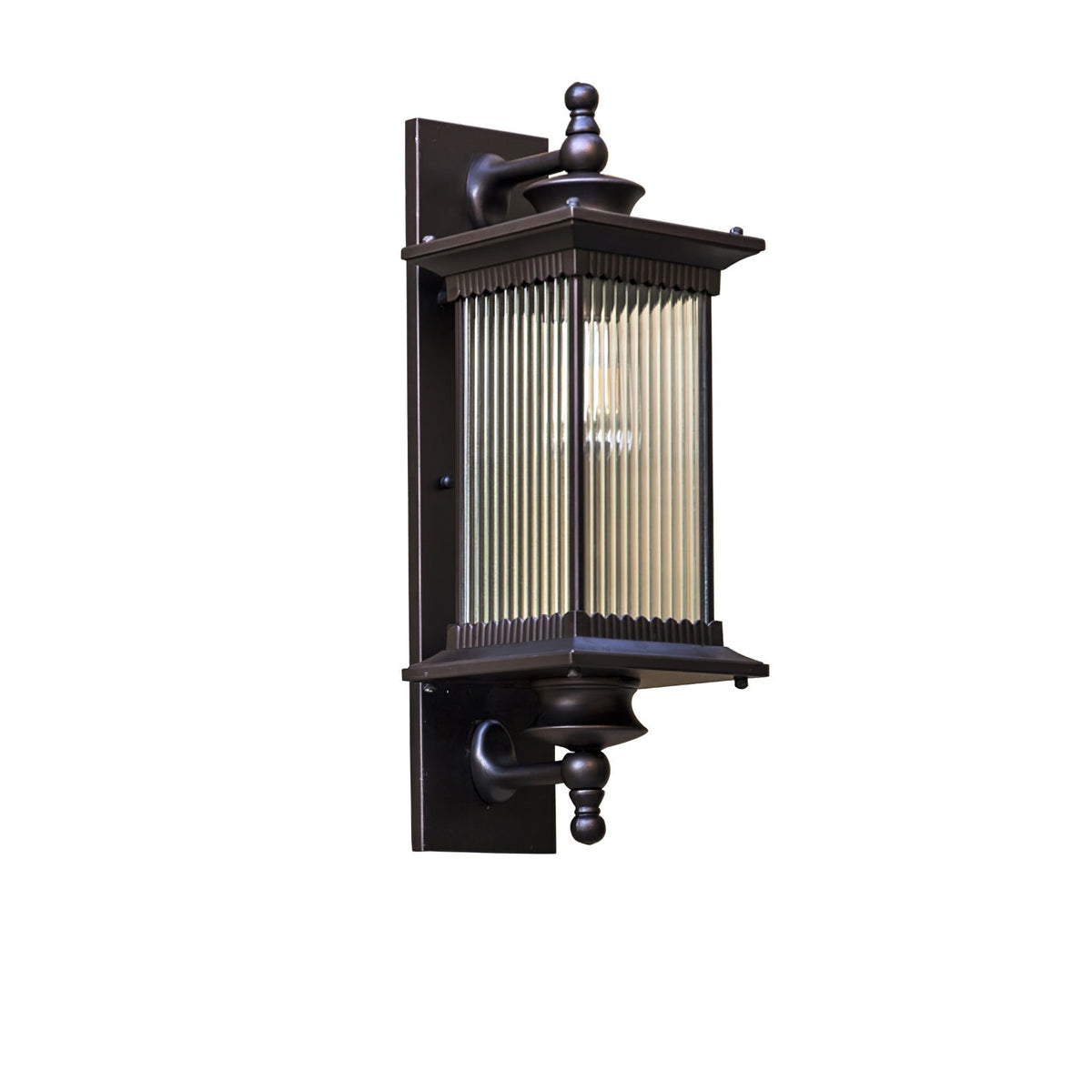 Nyvela - Farol de Pared Exterior Retro con Cristal Estriado IP65