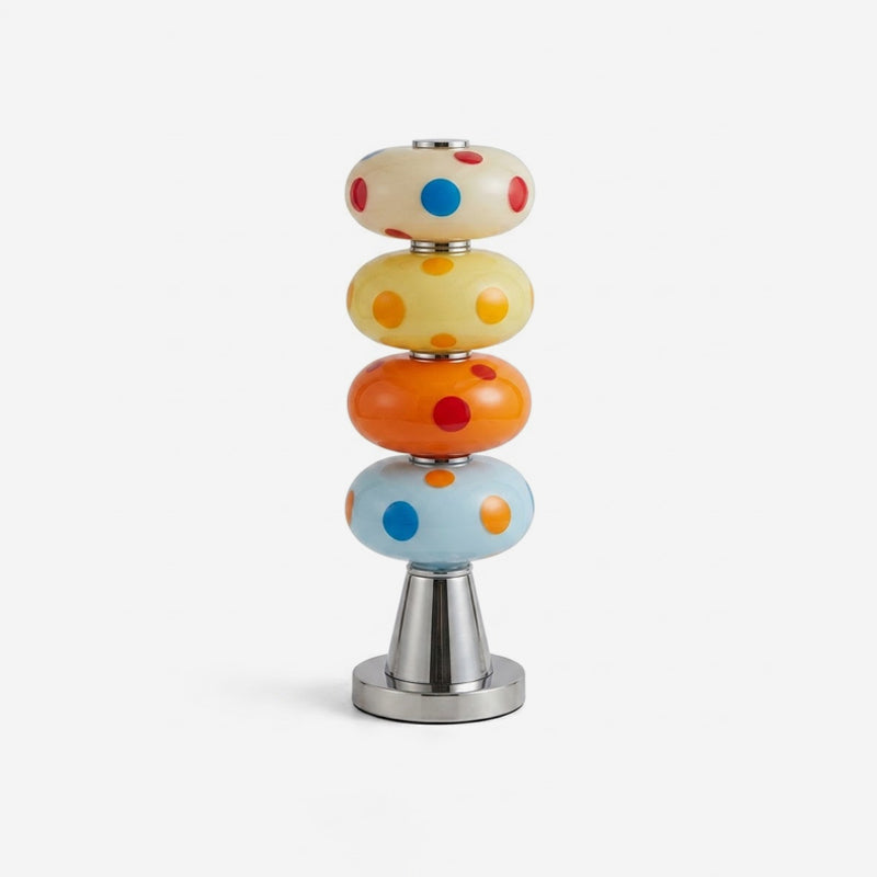 Lámpara de mesa LED de vidrio multicolor Pompona – vista principal