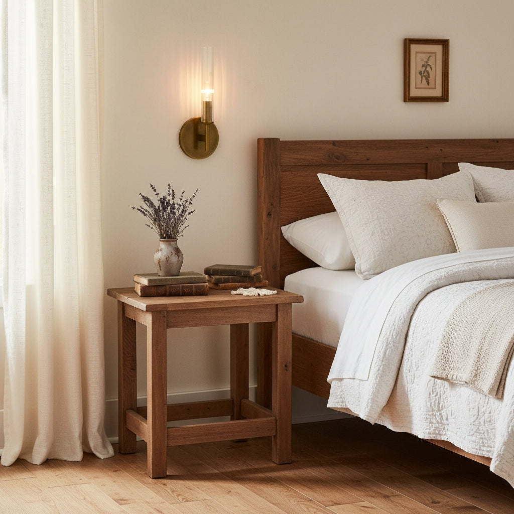 Aplique de pared de cristal estriado Junquela en un baño luminoso – imagen 15