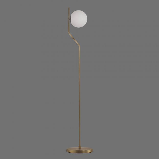 Lámpara de pie minimalista Saluna con esfera de cristal – vista principal