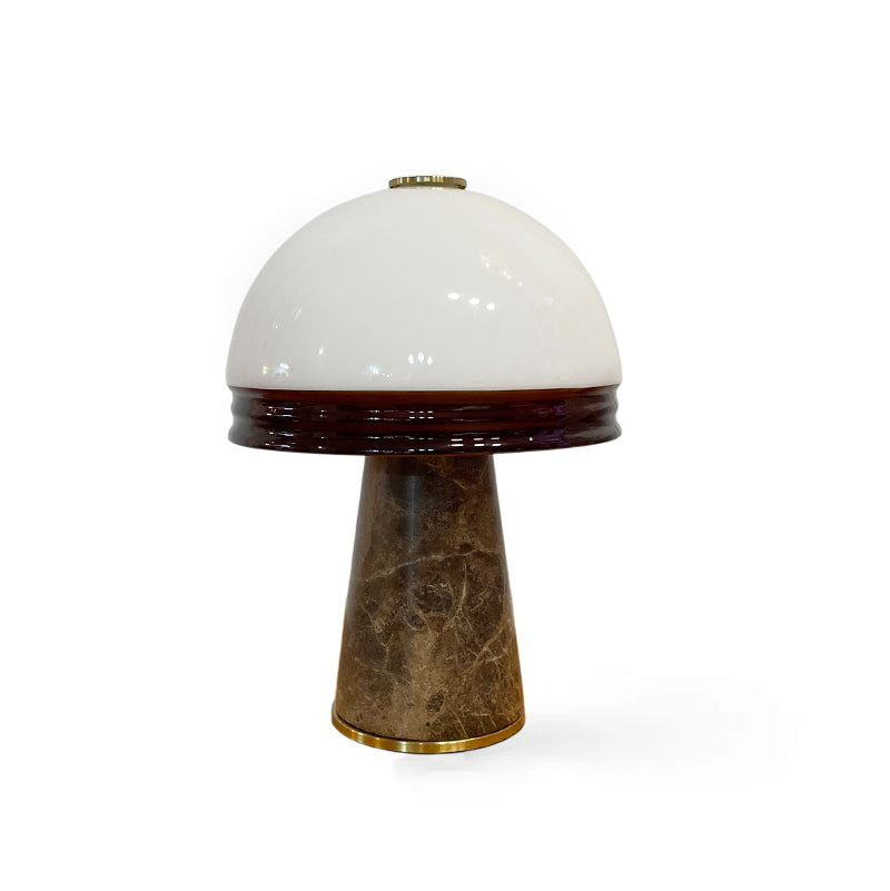 Lámpara de mesa recargable de mármol Setilla – vista frontal sobre fondo blanco