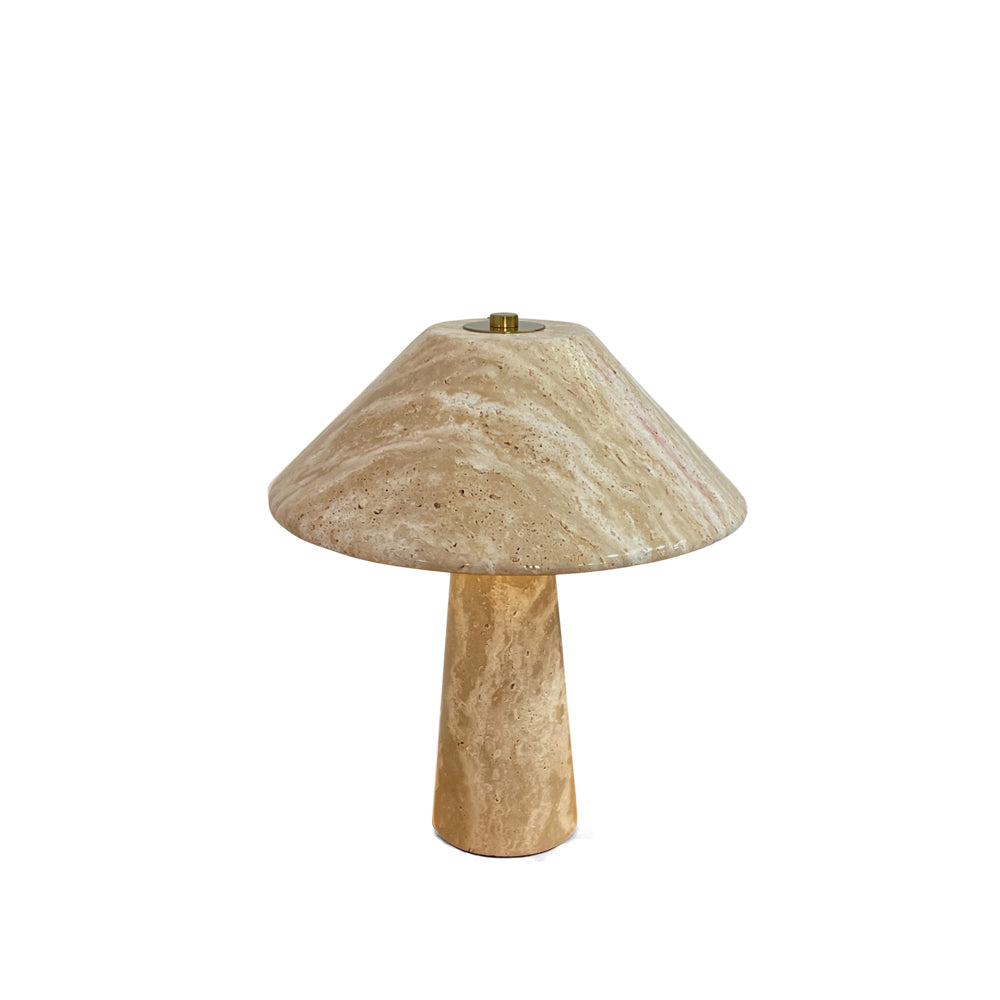 Lámpara de mesa de travertino Setora – vista principal