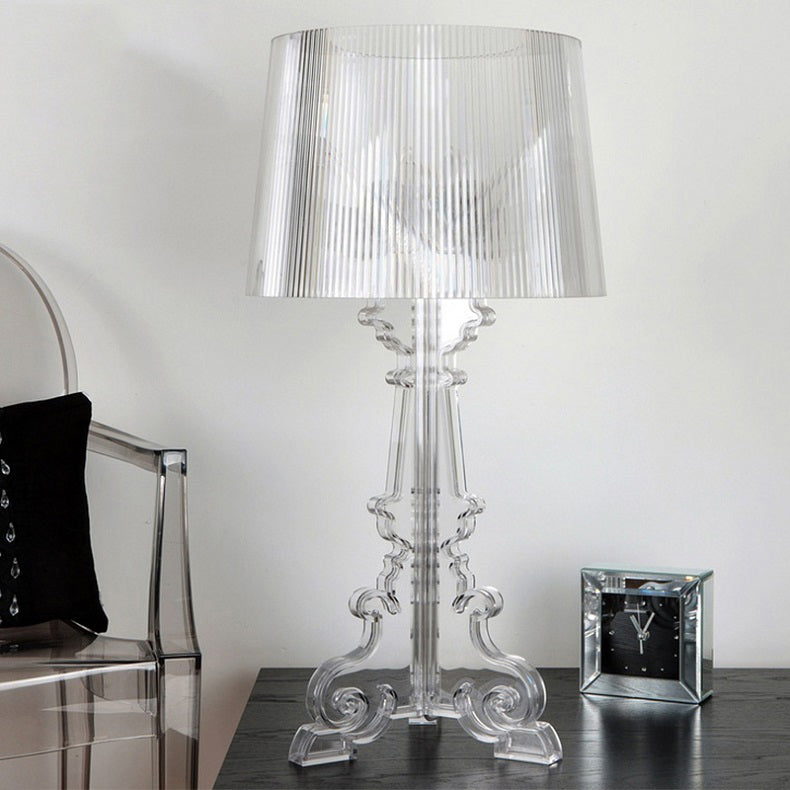 Silueta - Lámpara de Mesa de Acrílico Transparente o Negro Estilo Barroco