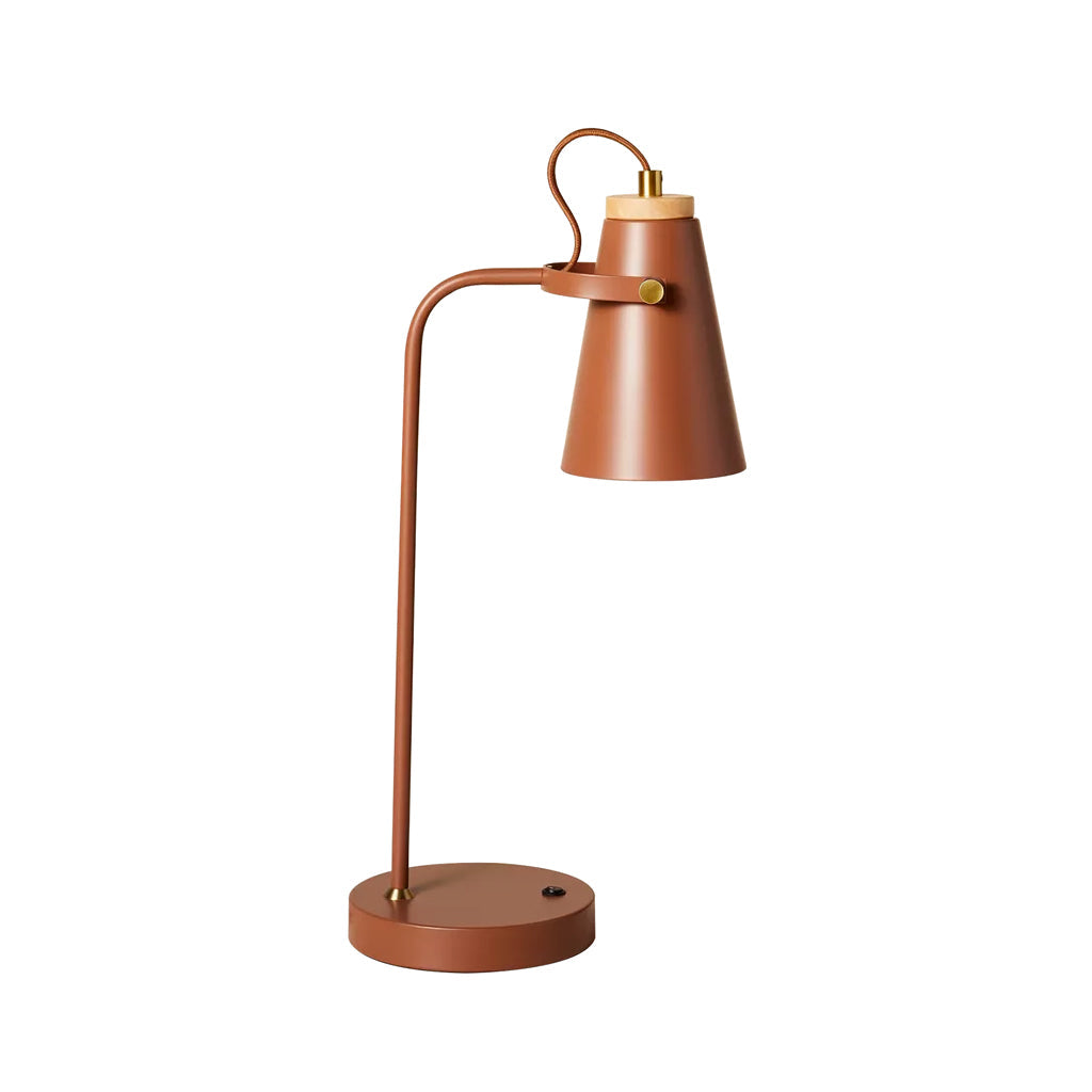 Belisa - Lámpara de Escritorio Orientable Metal Verde Salvia o Teja