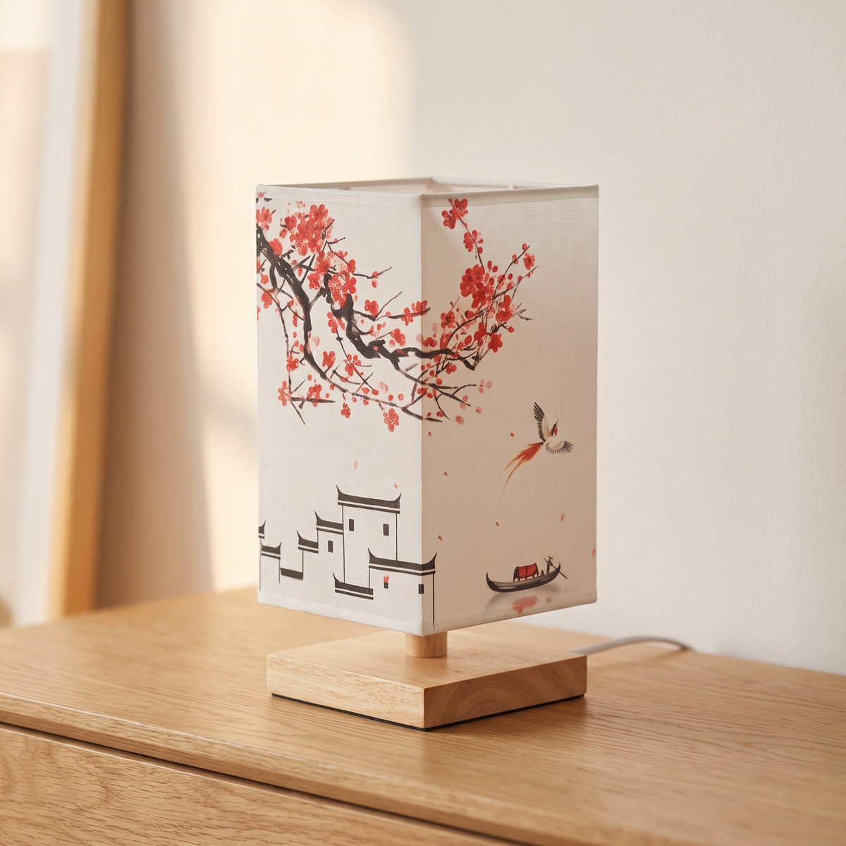 Lámpara de mesa de bambú Sumira – vista principal