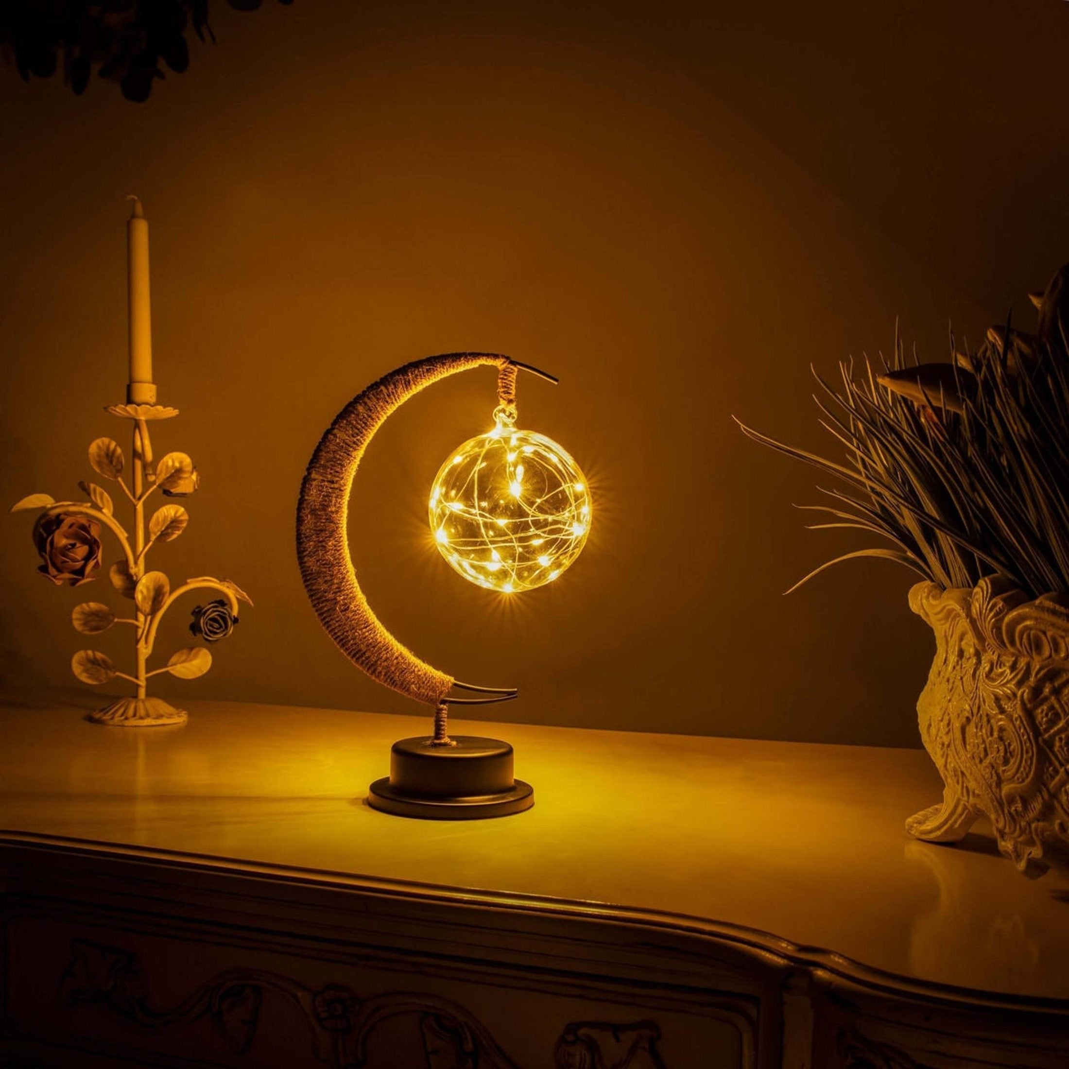 LunaSerena - Lámpara de Luna LED para Ambientes Tranquilos