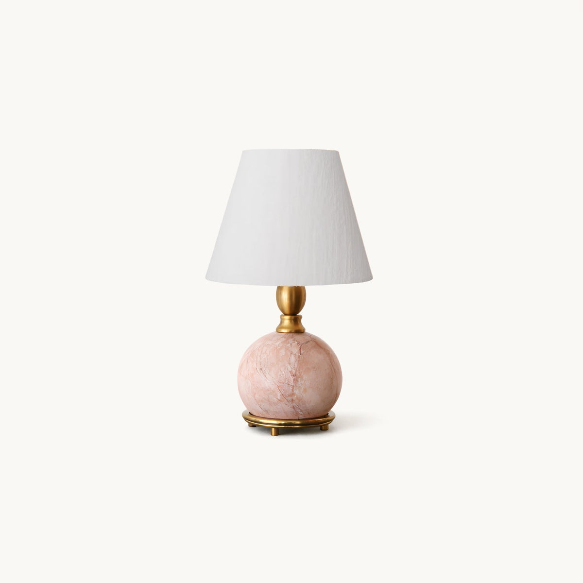 Lámpara de mesa de mármol rosa Velmora – vista principal