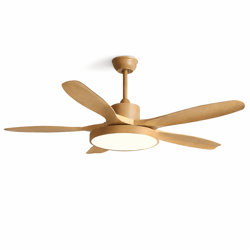 Ventilador de techo con luz Céfiro con aspas efecto madera – imagen 6