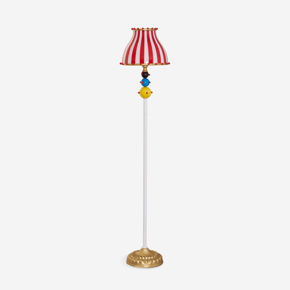 Lámpara de pie a rayas estilo circo Verbena – vista principal
