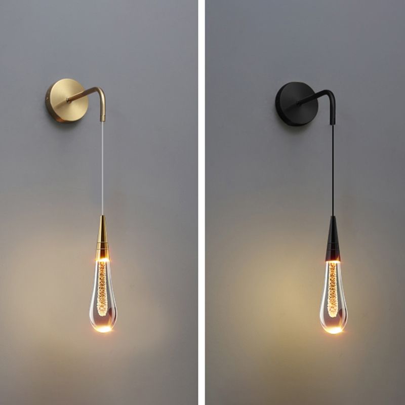 Elara: Aplique de Pared Moderno con Diseño de Gota de Agua