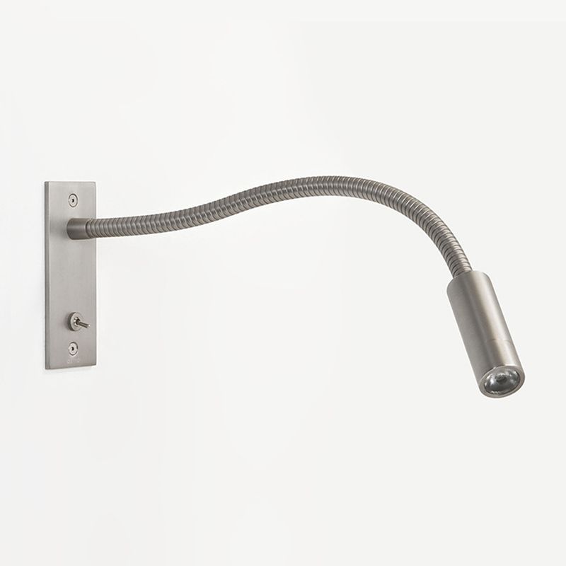 Astroclaro Pivot: Aplique de Pared Minimalista y Ajustable para Lectura – Bronce/Níquel/Cromo