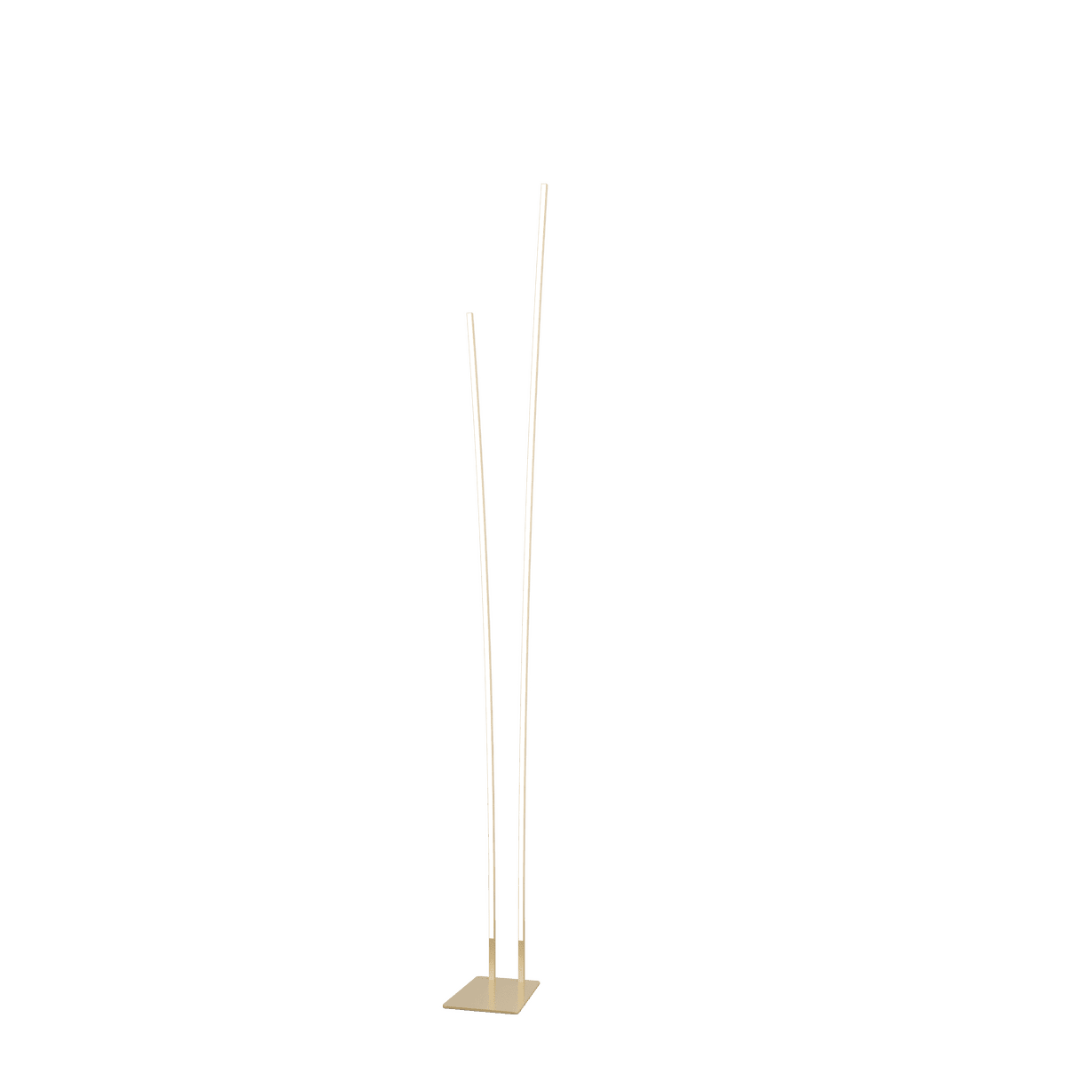 Salira - Lámpara de Pie LED con Dos Varillas Curvas y Luz Regulable