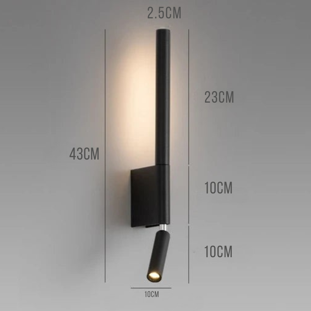 Zanira - Lámpara Monocromática Negra y Blanca con Diseño Minimalista - Iluminación Moderna para el Hogar