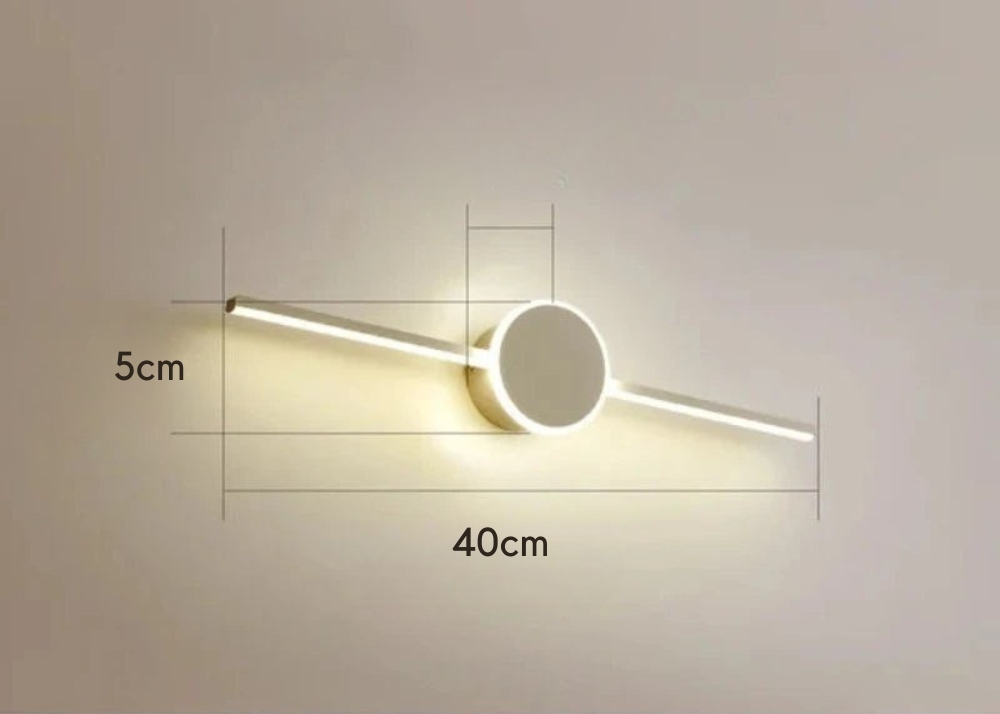 Alureo - Aplique de Pared Moderno con Diseño Elegante y Luz Antideslumbrante - Ideal para Salones y Oficinas