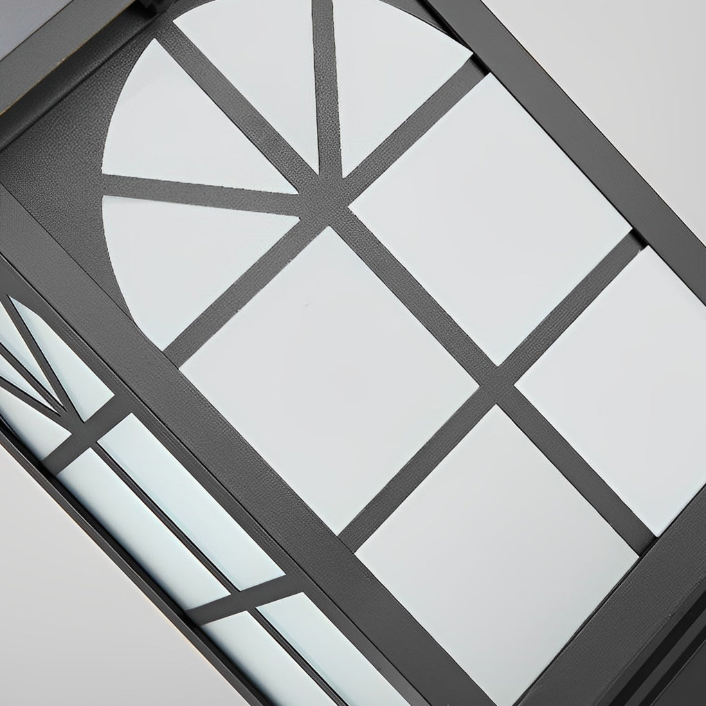 Farol de pilar exterior Kolmara – detalle de la rejilla
