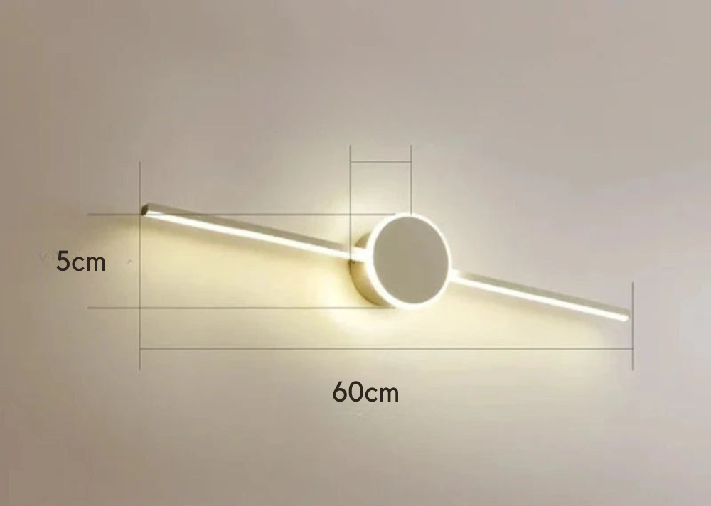 Alureo - Aplique de Pared Moderno con Diseño Elegante y Luz Antideslumbrante - Ideal para Salones y Oficinas