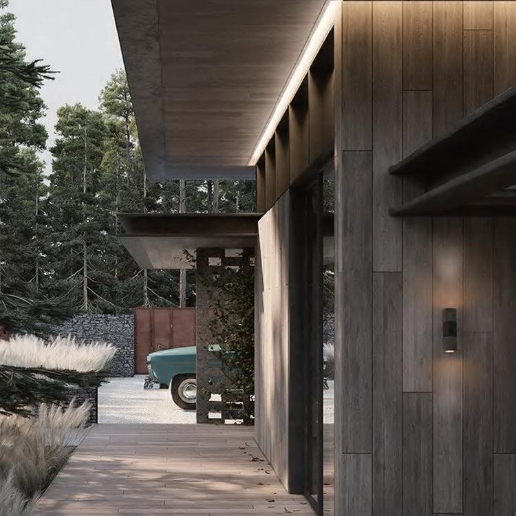 Aplique de pared exterior Nacira en una fachada – imagen 15
