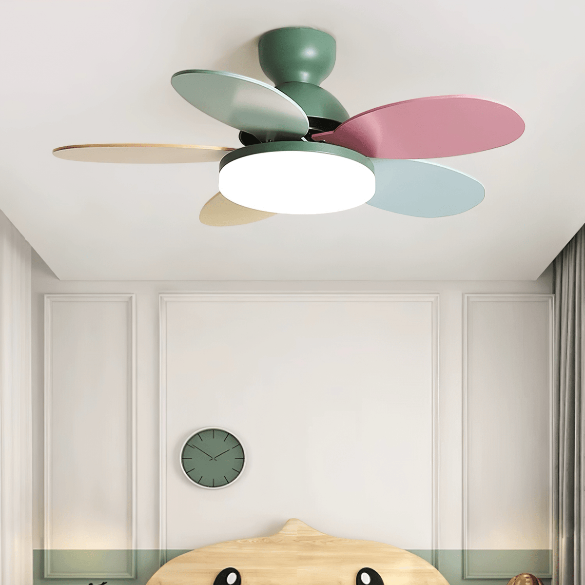 Ventilador de techo con luz Margela en una habitación infantil – imagen 2