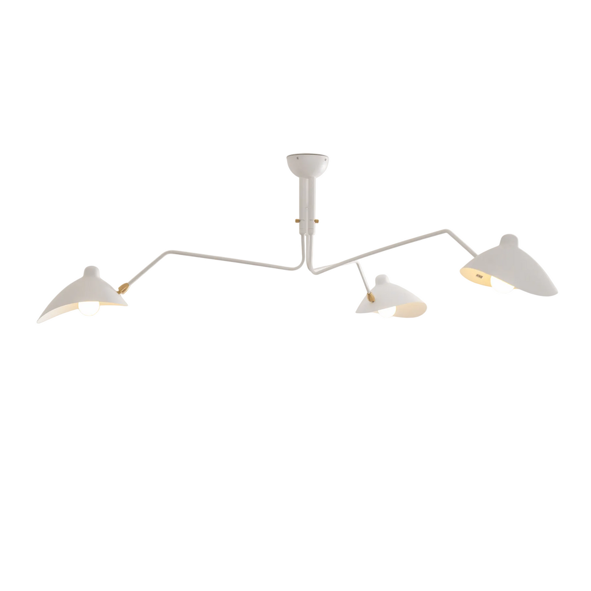 Arqueta - Lámpara de Techo de Tres Brazos Articulados Estilo Mid Century
