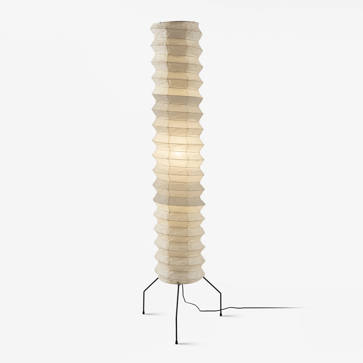 Lámpara de pie columna de papel de arroz Kiluma – vista principal