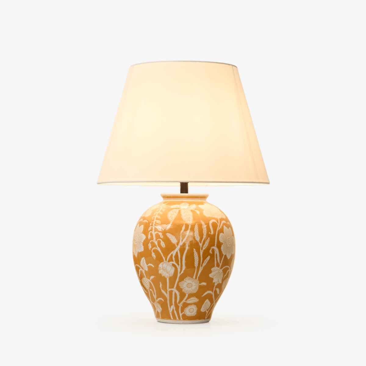 Lámpara de mesa de cerámica floral Vayelia – vista principal
