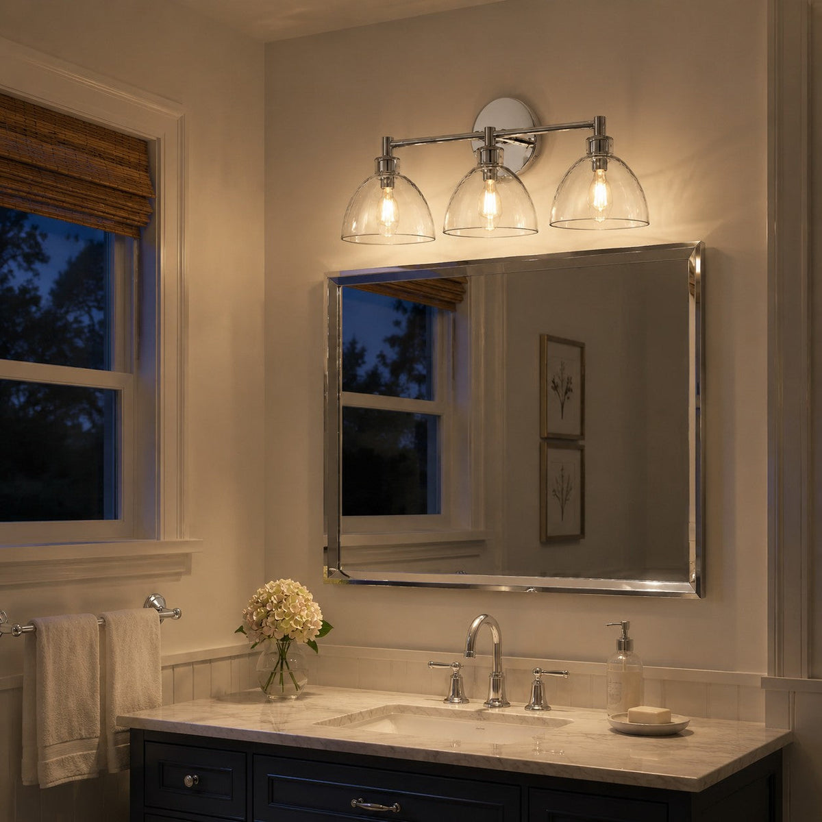 Aplique de pared de cristal soplado Niebla en un baño cálido – imagen 21