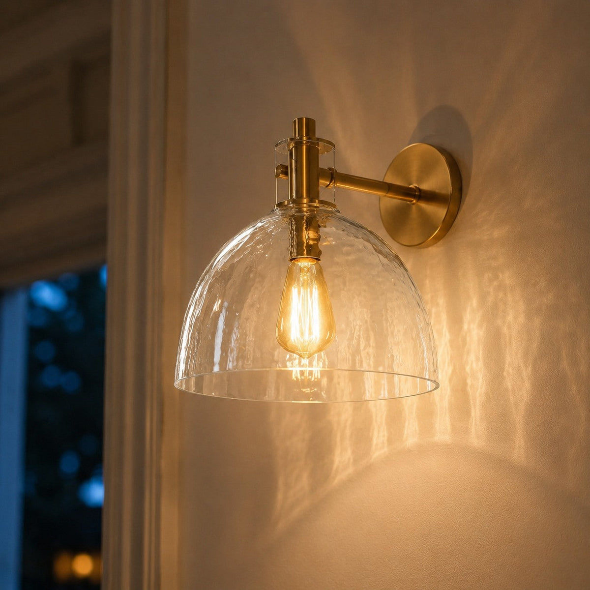 Aplique de pared de cristal soplado Niebla en un baño cálido – imagen 17