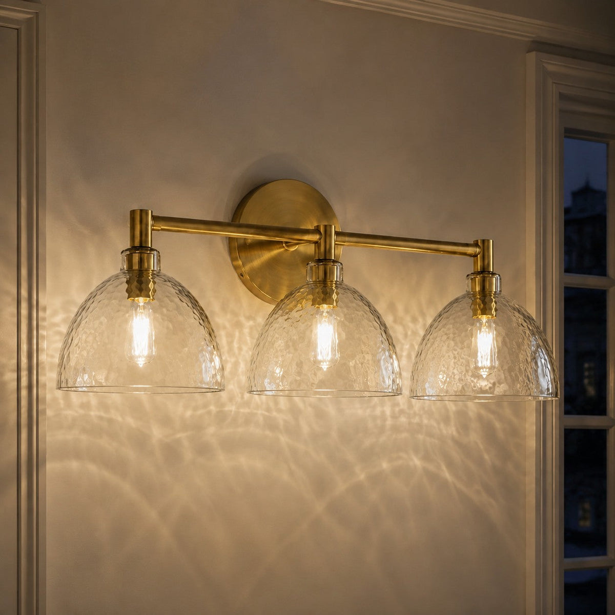 Aplique de pared de cristal soplado Niebla en un baño cálido – imagen 19