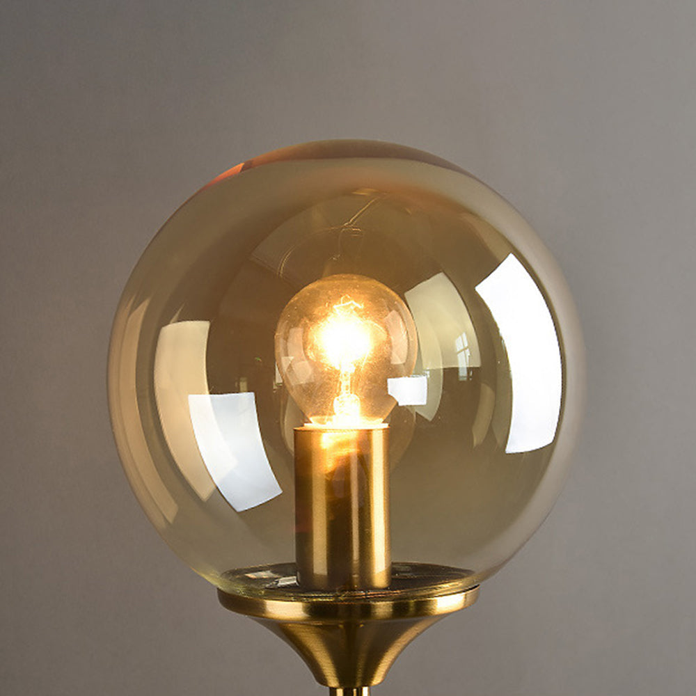 Orbix: Aplique de Pared Moderno en Forma de Bola de Metal y Vidrio