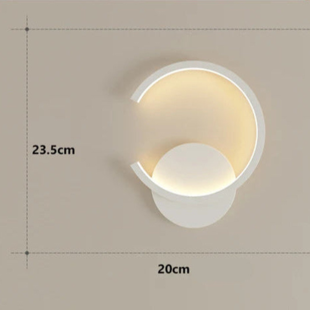 Noralu - Lámpara de Pared Nórdica Moderna con Luz Cálida y Diseño Escandinavo - Aplique Pared de Metal y Vidrio