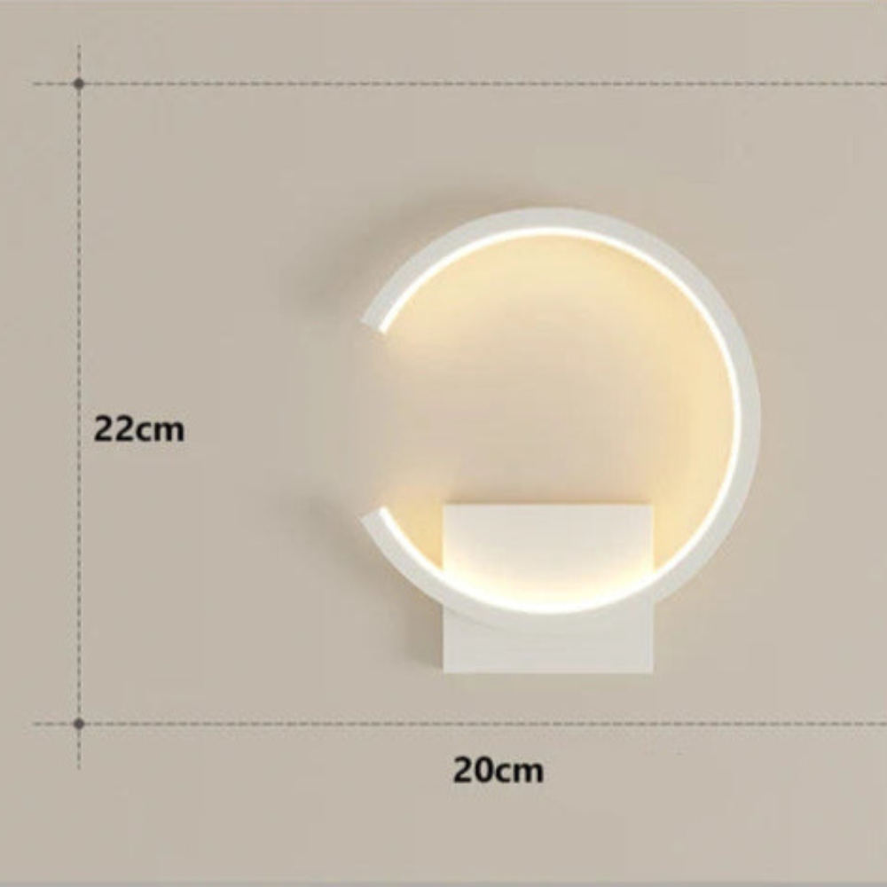 Noralu - Lámpara de Pared Nórdica Moderna con Luz Cálida y Diseño Escandinavo - Aplique Pared de Metal y Vidrio