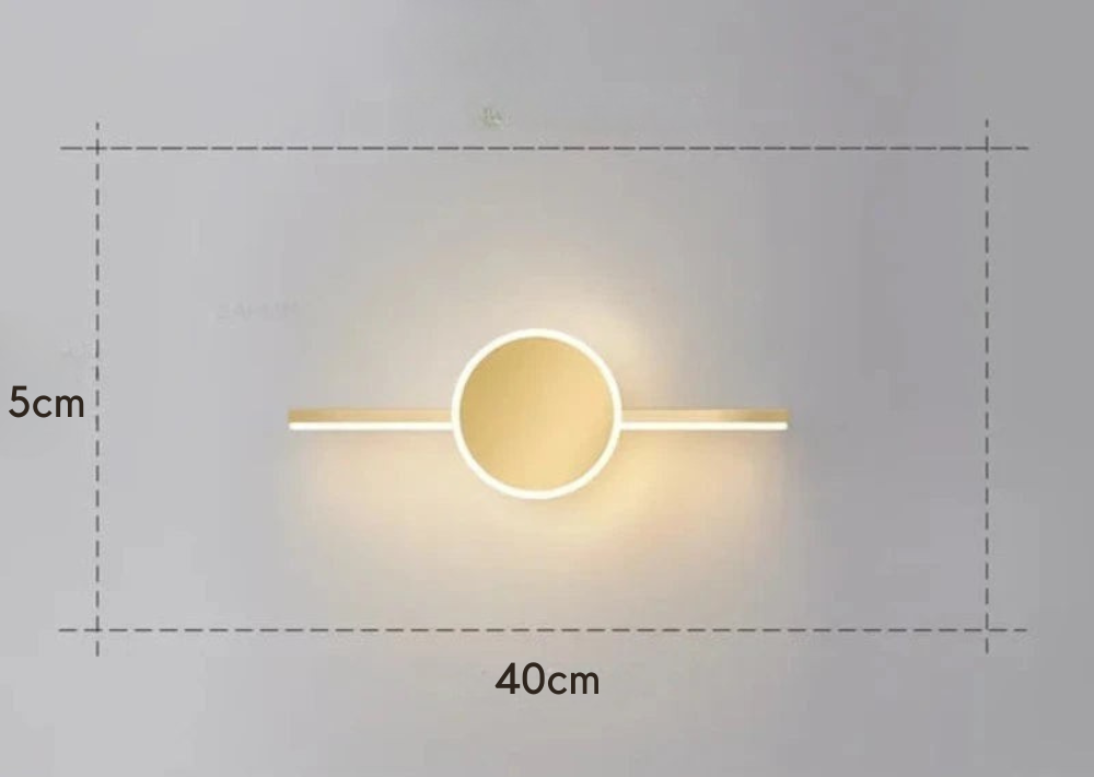Alureo - Aplique de Pared Moderno con Diseño Elegante y Luz Antideslumbrante - Ideal para Salones y Oficinas