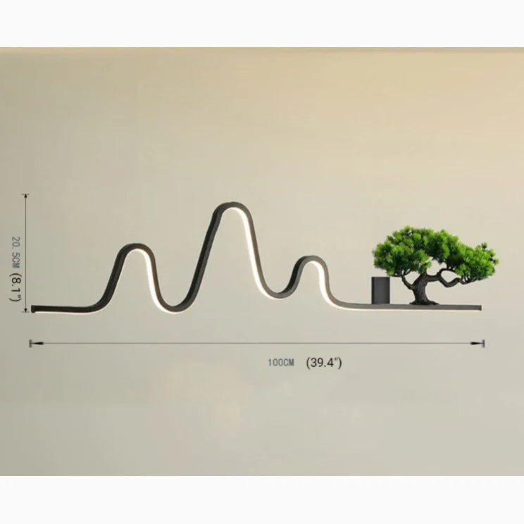 Aplique de pared exterior Jemonta – medidas del tamaño 100 cm