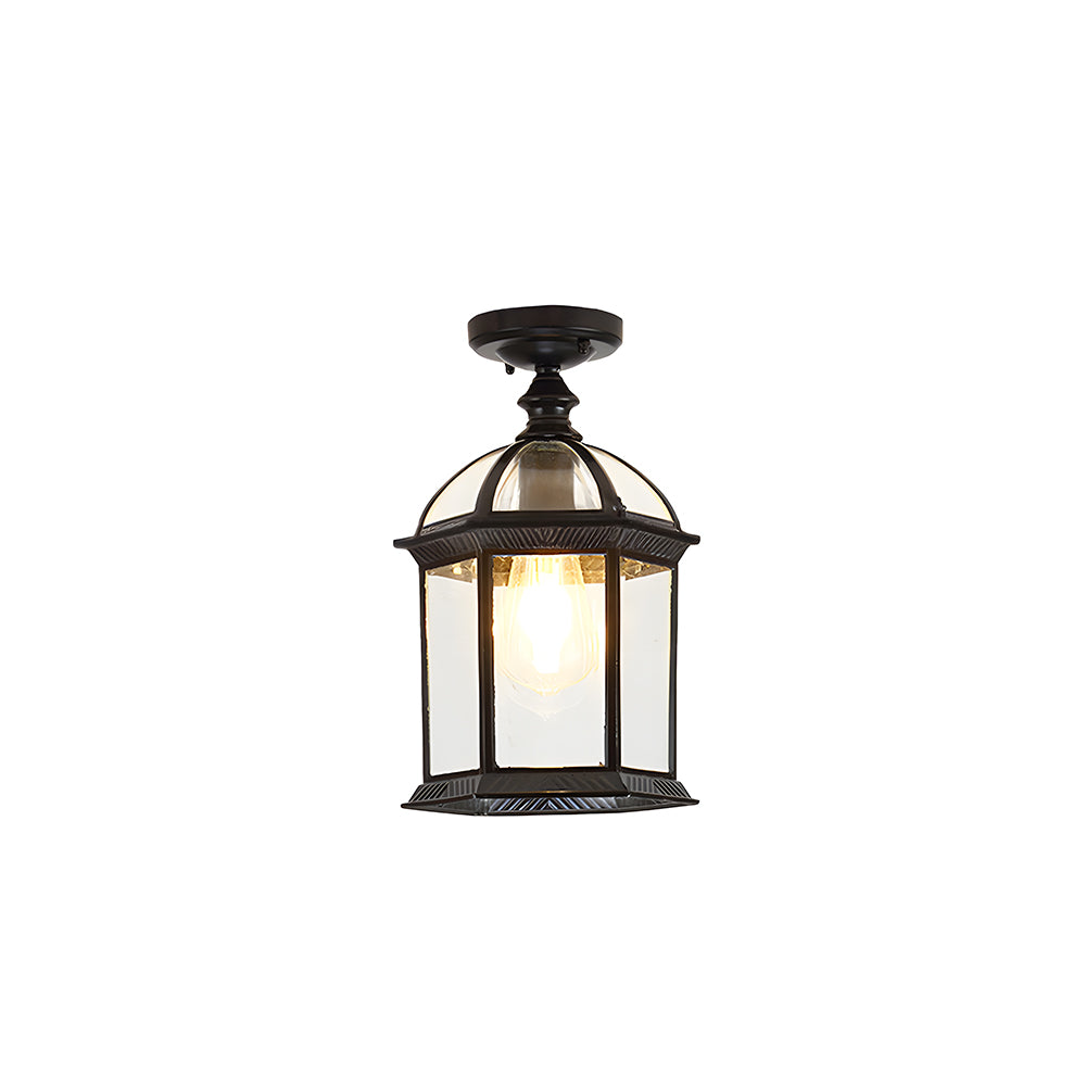 Farol de techo exterior Igena – farol jaula de techo