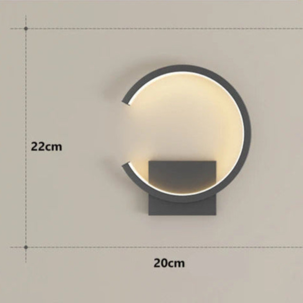 Noralu - Lámpara de Pared Nórdica Moderna con Luz Cálida y Diseño Escandinavo - Aplique Pared de Metal y Vidrio