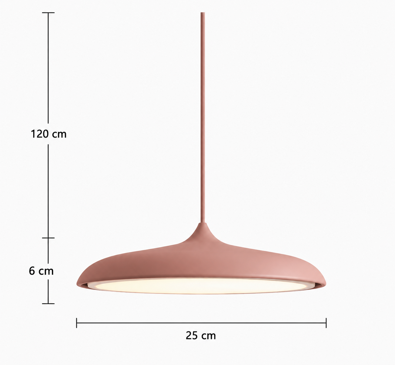 Lisaro - Lámpara Colgante de Estilo Escandinavo con Diseño Minimalista y Luz LED Integrada