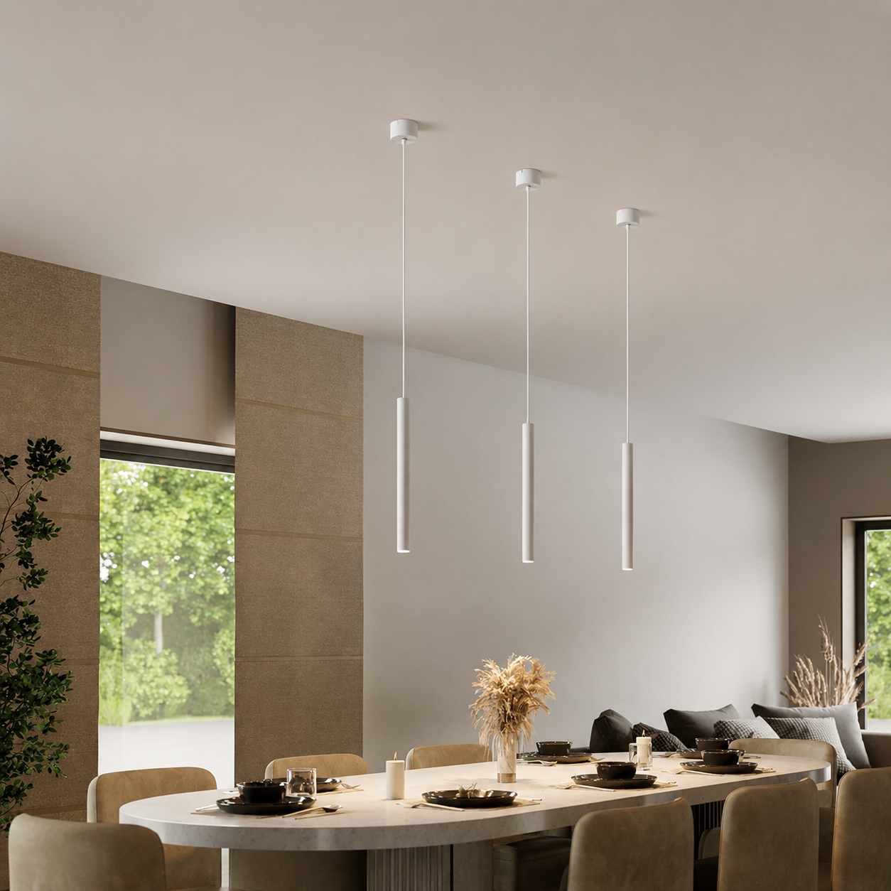 LuzNeblina – Lámpara Colgante Minimalista y Elegante